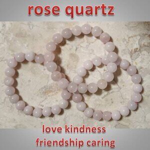 rose quartz bracelet : love kindness chakra friendship